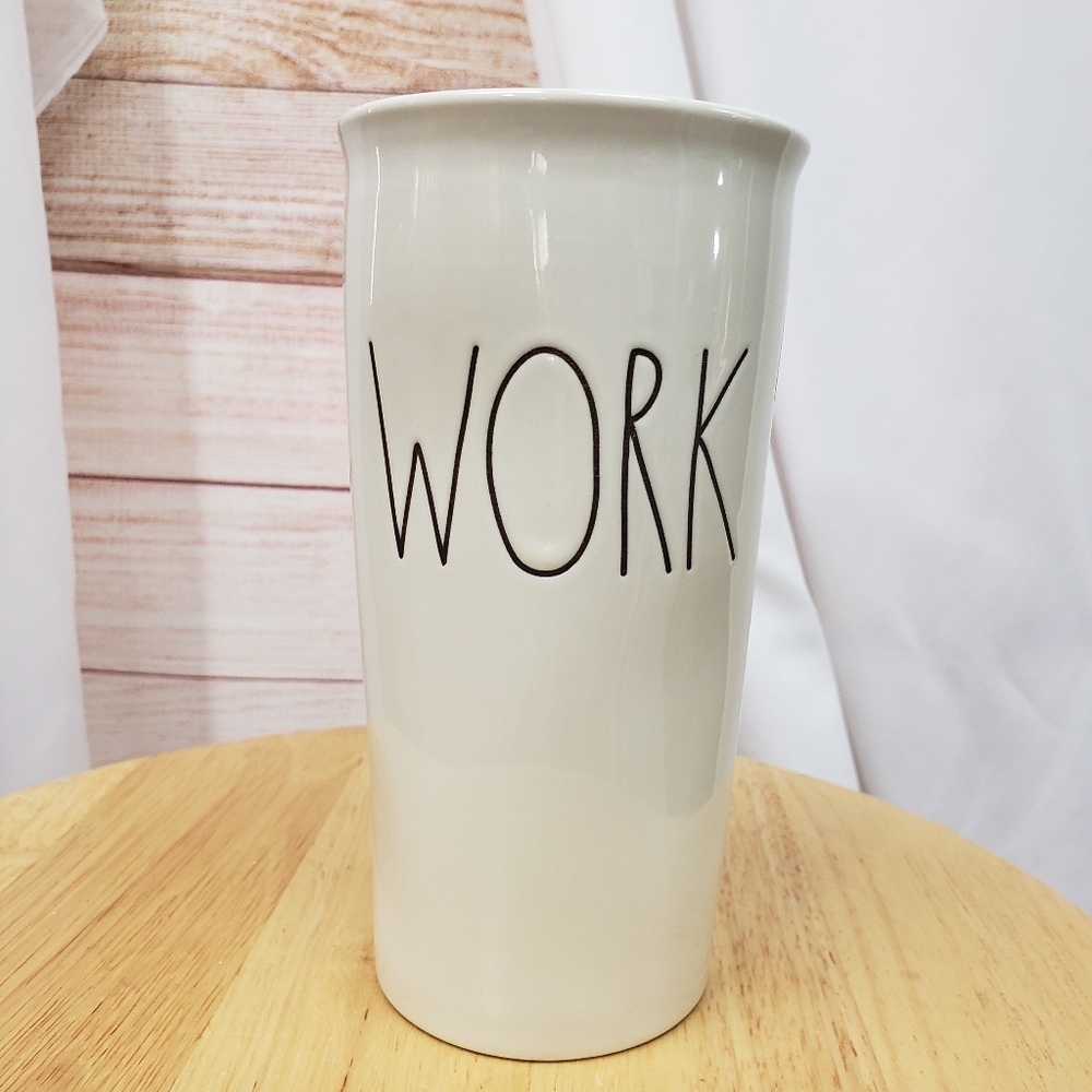 NEW Rae Dunn Ceramic Travel Mug / Tumbler